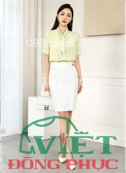 Mẫu đồng phục chân váy tôn dáng được phái đẹp ưa chuộng nhất