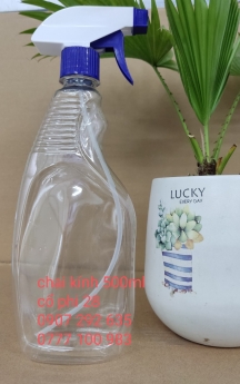 chai kính 500ml hàng cao cấp PP sẵn