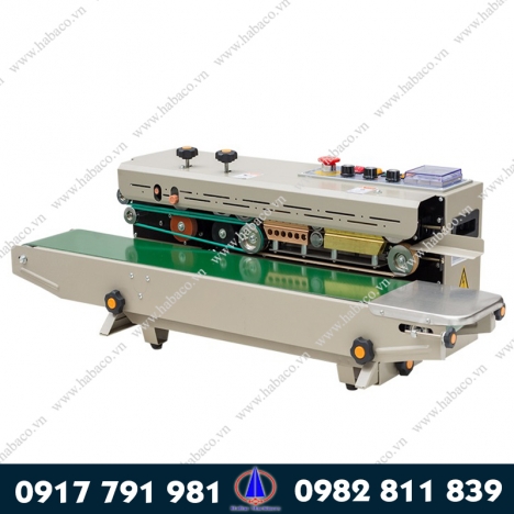 Máy hàn miệng túi liên tục có indate FRD 1000 0983278686 fjfhsi