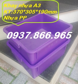 Khay đựng đồ A3, khay nhựa đặc, hộp nhựa đựng bulong, khay nhựa