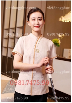 Mẫu đồng phục nhân viên dọn phòng Khách sạn giá rẻ, màu sắc đa dạng, chất lượng đảm bảo