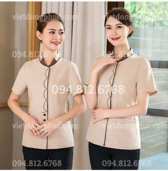 Mẫu đồng phục nhân viên dọn phòng Khách sạn giá rẻ, màu sắc đa dạng, chất lượng đảm bảo