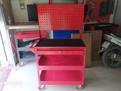 Xe đẩy dụng cụ có ngăn kéo và tấm treo