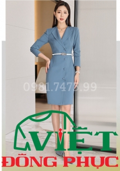 Mẫu váy đầm công sở mặc 