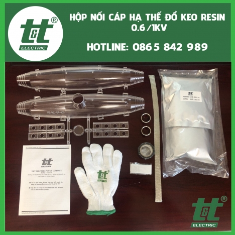 Hộp nối hạ thế đổ keo Resin 0,6/1KV TTE