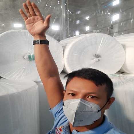Bông lót khẩu trang N95, KN95, bông lọc gòn lọc