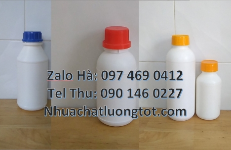 Bán chai nhựa 1l đựng nông dược, chai nhựa 500ml đựng phân bón. Chai nhựa 50 ml đựng axit, Chai nhựa