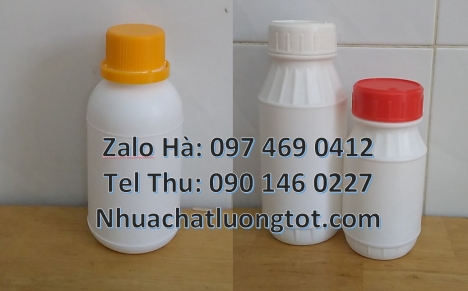 Bán chai nhựa 1l đựng nông dược, chai nhựa 500ml đựng phân bón. Chai nhựa 50 ml đựng axit, Chai nhựa