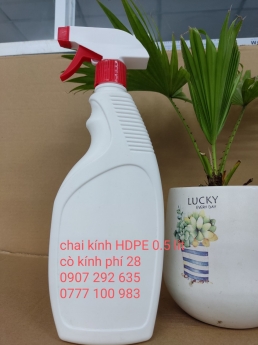 chai kính HDPE sản xuất gia công cao cấp sẵn hàng