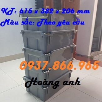 Nhà sản xuất thùng nhựa quai sắt, thùng nhựa cơ khí , thùng nhựa đặc có quai