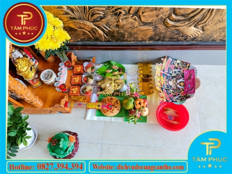 Mâm cúng đưa ông táo về trời 23 tháng chạp tại Cần Thơ