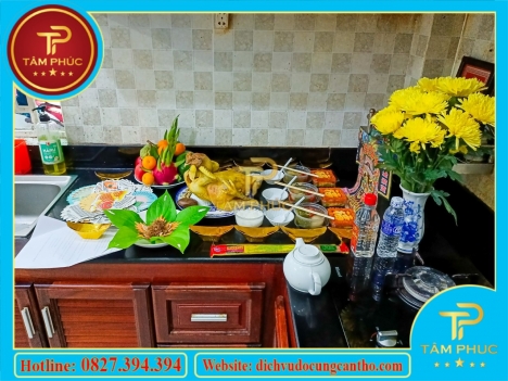 Mâm cúng đưa ông táo về trời 23 tháng chạp tại Cần Thơ