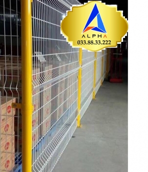 Hàng rào lưới thép, hàng rào ngăn kho, hàng rào đẹp dây 5ly,6ly