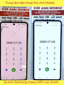Thay kính/ ép kính sam samsung galaxy M51 cực nhanh - lấy liền