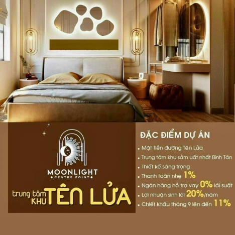 GIẢM NGAY 1,2 TỶ KHI SỞ HỮU CĂN HỘ MOONLIGHT CENTRE POINT 2PN QUẬN BÌNH TÂN