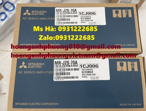 Bộ điều khiển servo MR-J2S-70A mitsubishi chính hãng