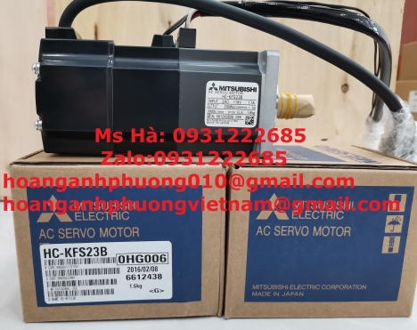 Servo motor mitsubishi HC-KFS23B mới, chính hãng