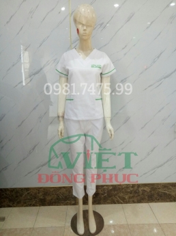 Mẫu quần áo điều dưỡng phong cách Hàn Quốc, độc quyền