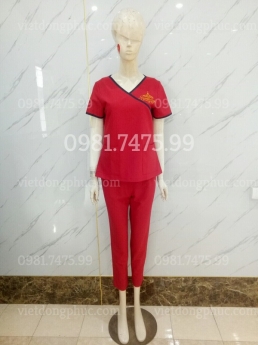 Mẫu quần áo điều dưỡng phong cách Hàn Quốc, độc quyền