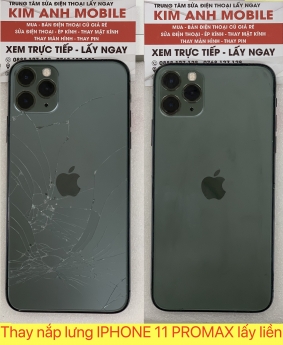 Thay nắp lưng điện thoại iphone 11 promax lấy liền - uy tín nhất Đà nẵng