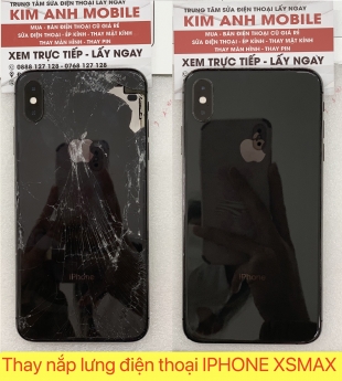 Thay nắp lưng điện thoại iphone xsmax giá rẻ - uy tín