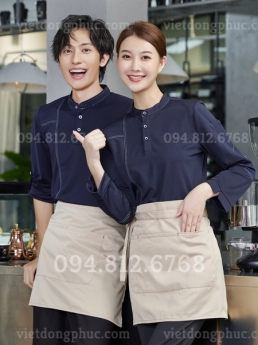 Mẫu đồng phục nhân viên quán ăn trẻ trung, sang trọng, chuyên nghiệp‎