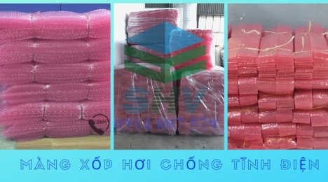 Xốp hơi bong bóng bóp nổ tại công ty hải việt