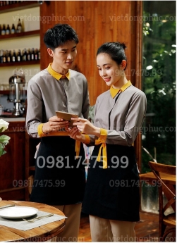 Mẫu đồng phục nhân viên quán ăn trẻ trung, sang trọng, chuyên nghiệp‎