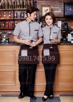 Mẫu đồng phục nhân viên quán ăn trẻ trung, sang trọng, chuyên nghiệp‎