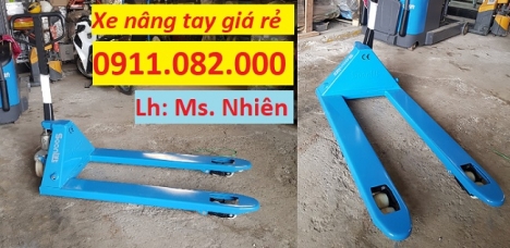 Mua bán xe nâng tay thấp giá rẻ tại vĩnh long- xe nâng 3 tấn càng rộng giá rẻ-lh 0911082000