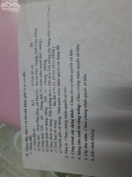 Còn lô cuối gả nốt cho ai yêu            Lô đất 7x50 có (100m2 thổ cư )  Mặt tiền đường thống Nhất