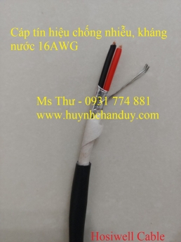 Cáp tín hiệu chống nhiễu, chống nước Hosiwell 1 Pair 16AWG (P/N: 9016-AQ-LSZH)