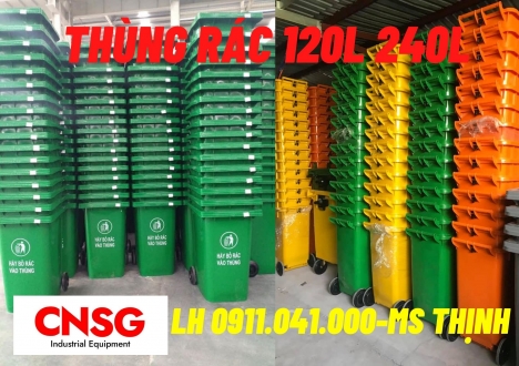 Địa chỉ phân phối thùng rác 120lit 240lit 660lit giá rẻ cần thơ