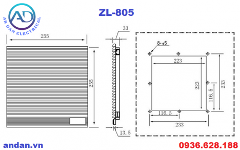 Lọc bụi quạt hút – Fan Filter ZL-805