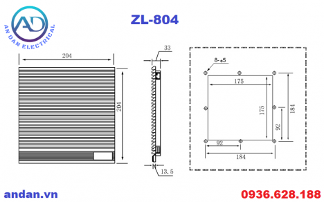 Lọc bụi quạt hút – Fan Filter ZL-804