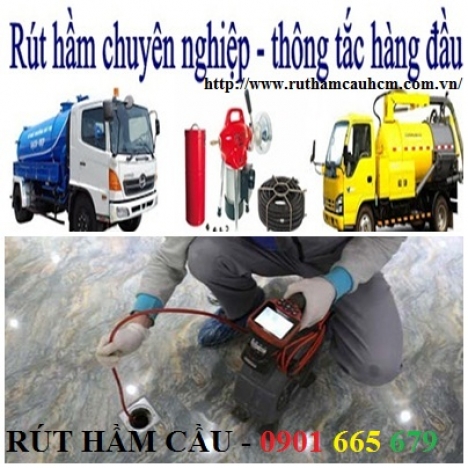 Rút hầm cầu thông tắc cầu cống quận 10 giá rẻ