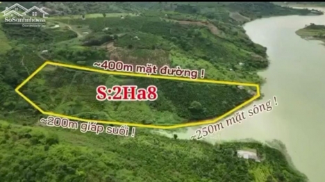 Đất nghỉ dưỡng bên sông ven Đà Lạt chỉ 310tr/ sào