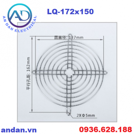 Lưới quạt hút, Fan net cover 90×90, 120x120,150x150, 172x150, 200x200