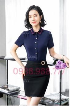 Mẫu đồng phục chân váy thời trang cao cấp, giúp nữ văn phòng trẻ trung bất ngờ