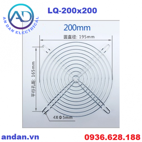 Lưới quạt hút, Fan net cover 90×90, 120x120,150x150, 172x150, 200x200