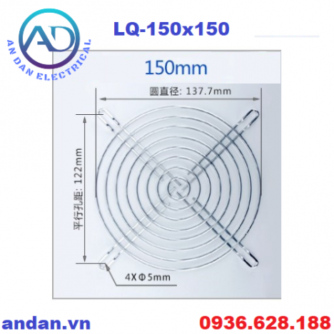 Lưới quạt hút, Fan net cover 90×90, 120x120,150x150, 172x150, 200x200