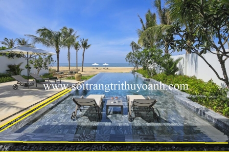 Sỏi đen bóng rải tiểu cảnh cao cấp penthouse