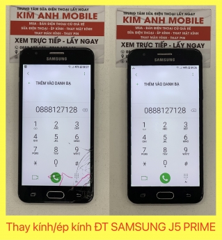 Thay kính/ép kính điện thoại SAMSUNG J5 PRIME lấy liền - uy tín