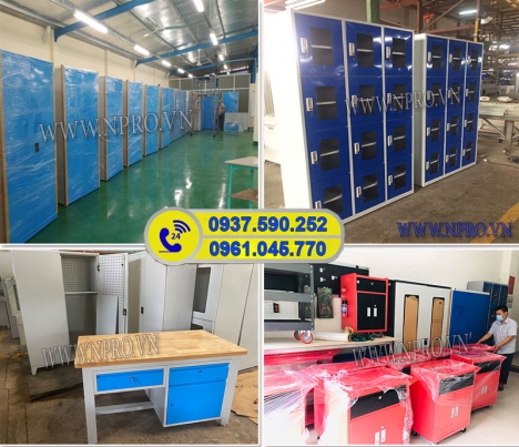 Tủ dụng cụ cơ khí 2 cánh 20 ngăn sơn tĩnh điện - Tủ dụng cụ NPRO