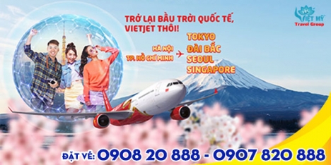 Khuyến mãi giá vé máy bay Quốc tế của Vietjet Air