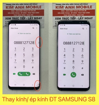 THAY KÍNH/ÉP KÍNH ĐIỆN THOẠI SAMSUNG s8 LẤY LIỀN - UY TÍN