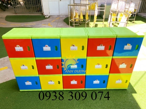Kệ nhựa đựng cặp cho bé mầm non - hàng nhập khẩu