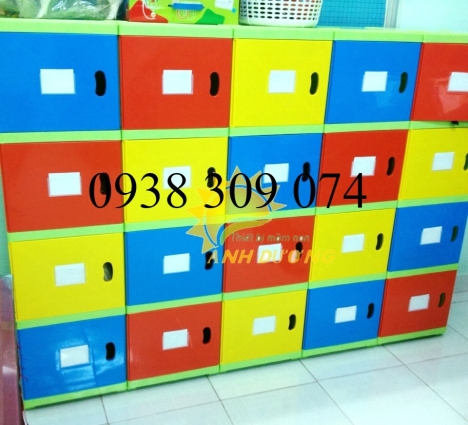 Kệ nhựa đựng cặp cho bé mầm non - hàng nhập khẩu