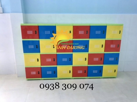 Kệ nhựa đựng cặp cho bé mầm non - hàng nhập khẩu