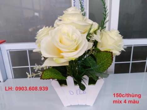 nhập khẩu hoa nhựa siêu siêu đẹp